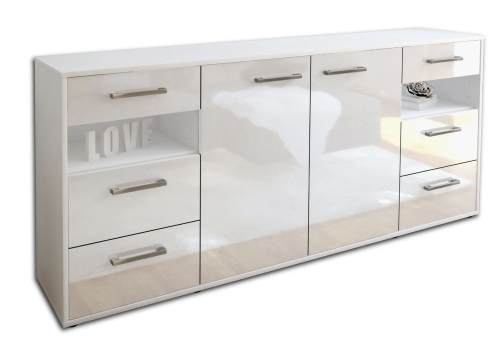 Sideboard Francesca, Weiß Seite (180x79x35cm) - Dekati GmbH