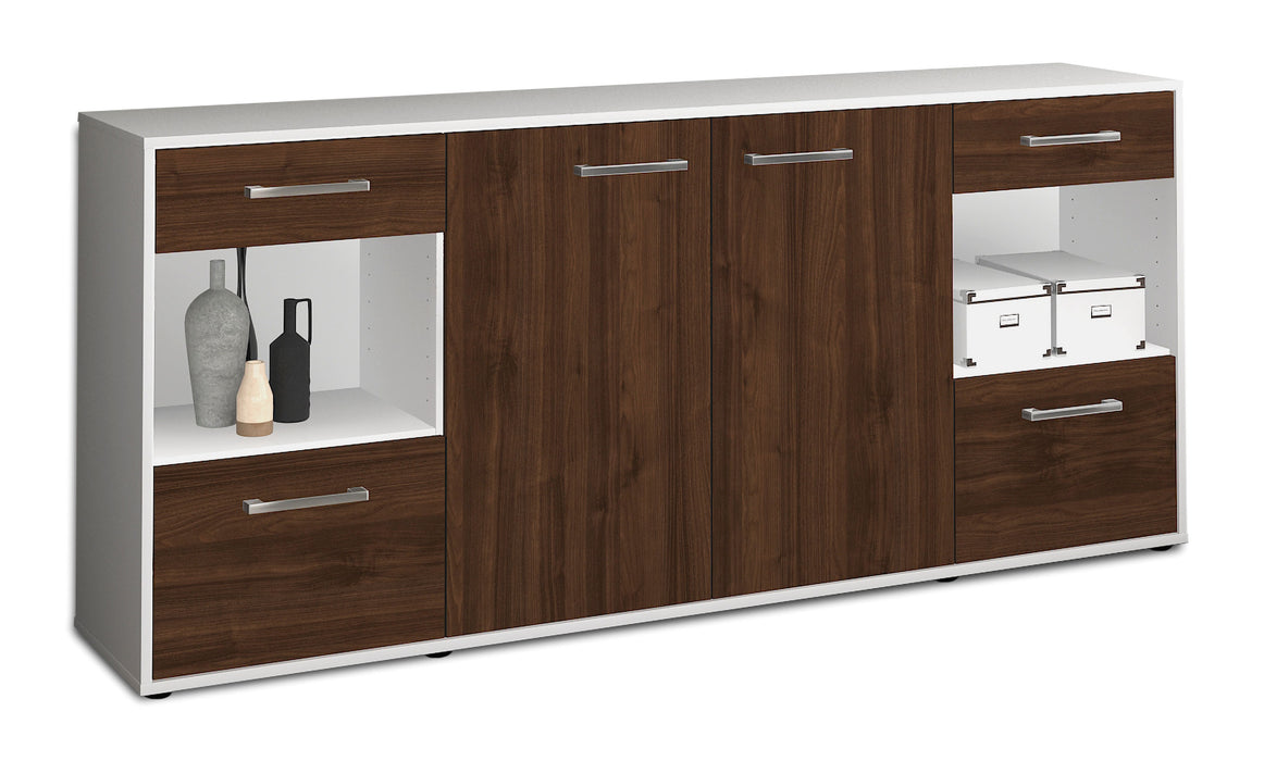 Sideboard Gabriella, Walnuss Seite (180x79x35cm) - Dekati GmbH