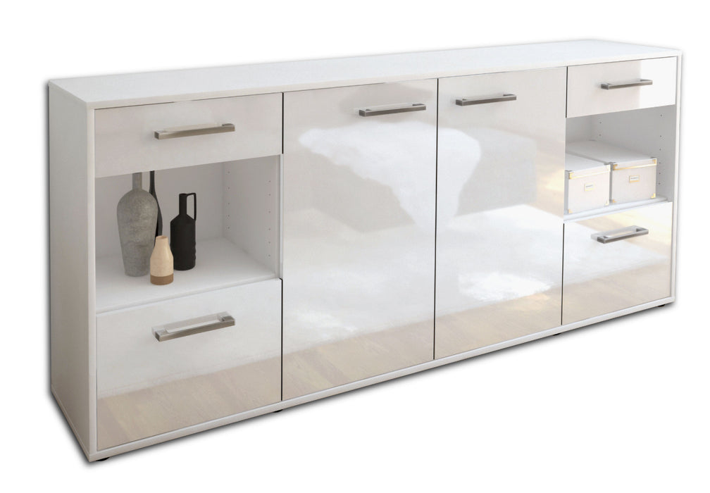 Sideboard Gabriella, Weiß Seite (180x79x35cm) - Dekati GmbH