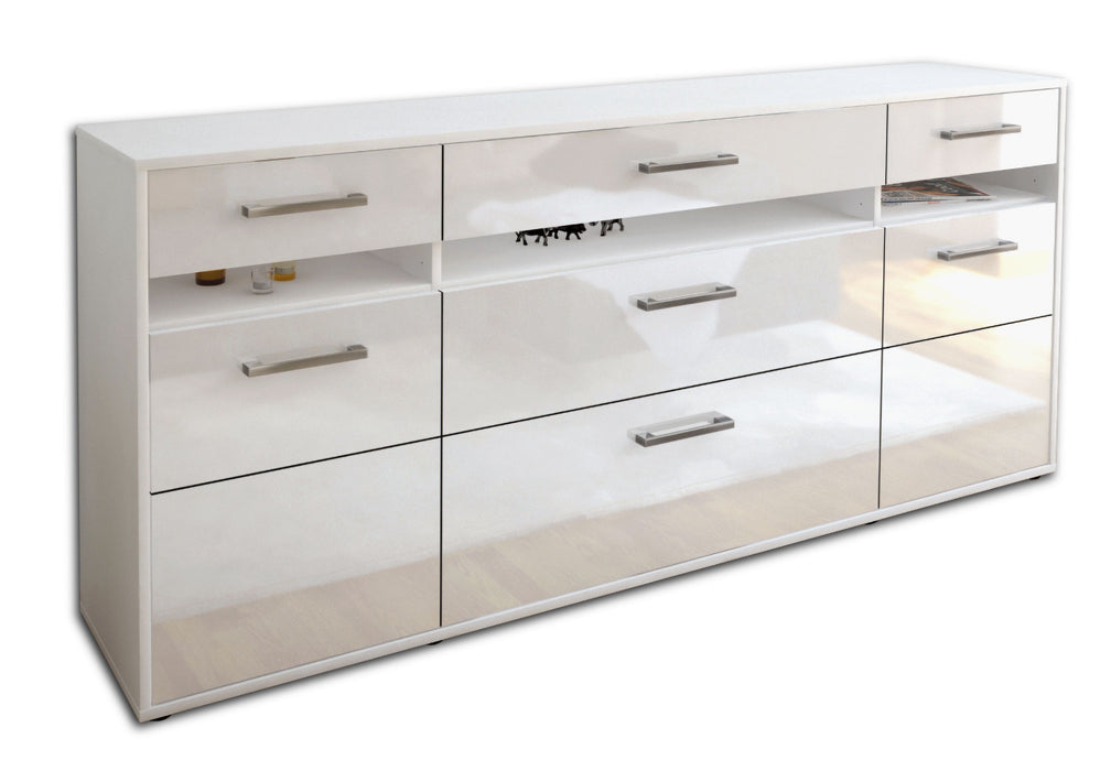 Sideboard Giada, Weiß Seite (180x79x35cm) - Dekati GmbH