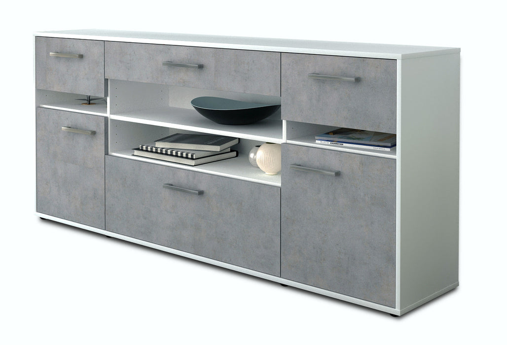 Sideboard Gina, Beton Seite (180x79x35cm) - Dekati GmbH