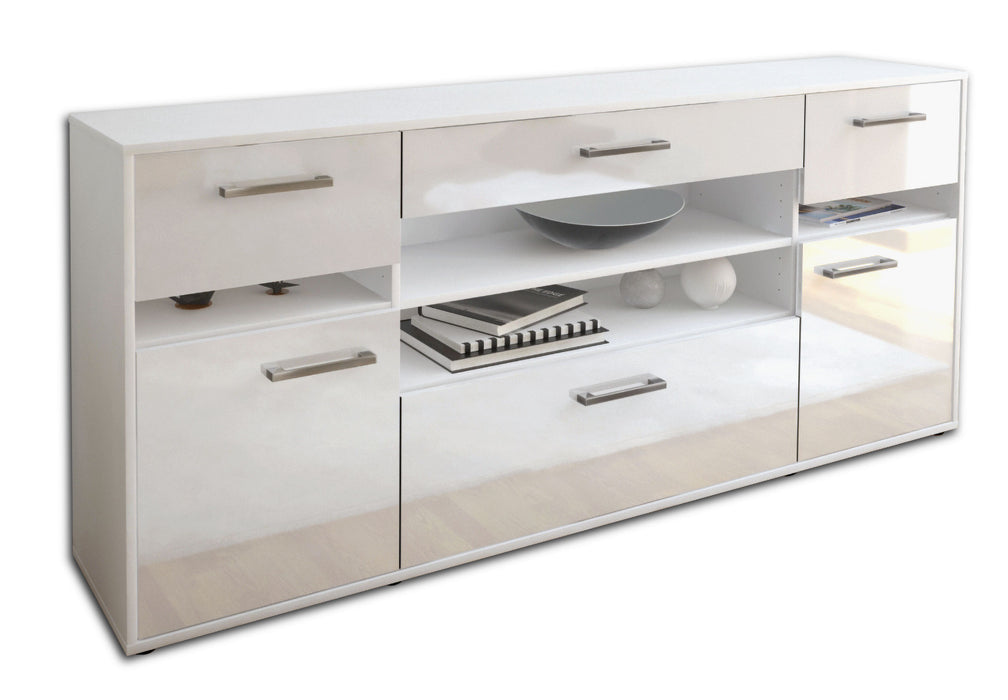 Sideboard Gina, Weiß Seite (180x79x35cm) - Dekati GmbH