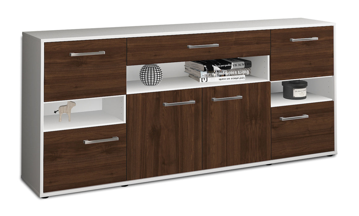 Sideboard Ginevra, Walnuss Seite (180x79x35cm) - Dekati GmbH