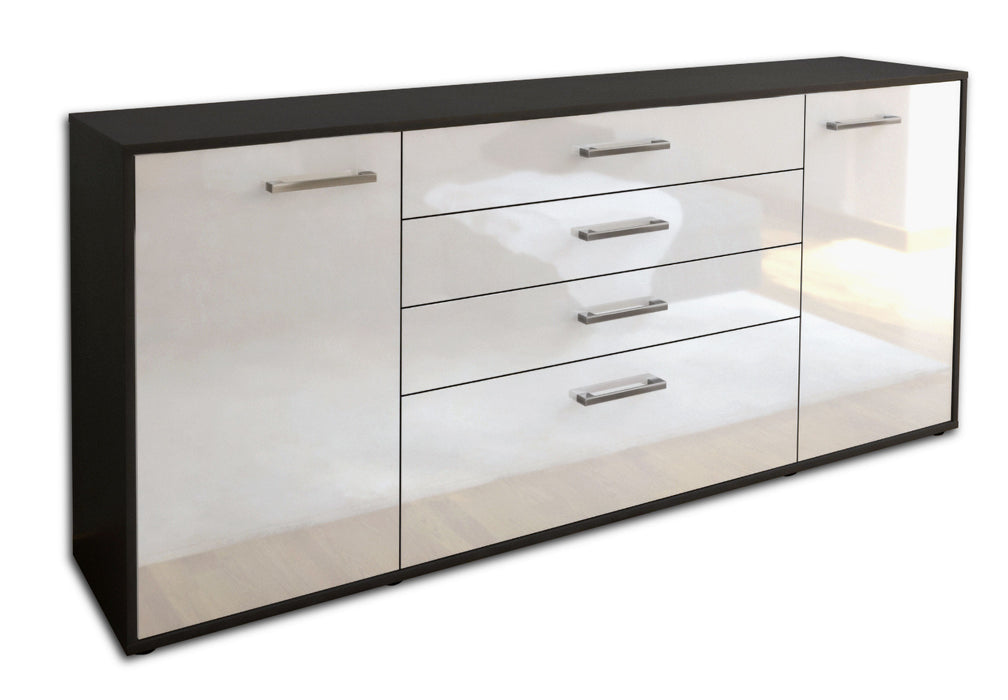 Sideboard Eleni, Weiß Seite (180x79x35cm) - Dekati GmbH