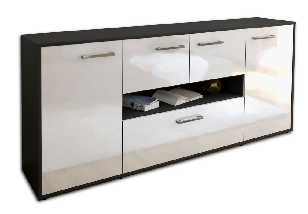 Sideboard Elisabetta, Weiß Seite (180x79x35cm) - Dekati GmbH