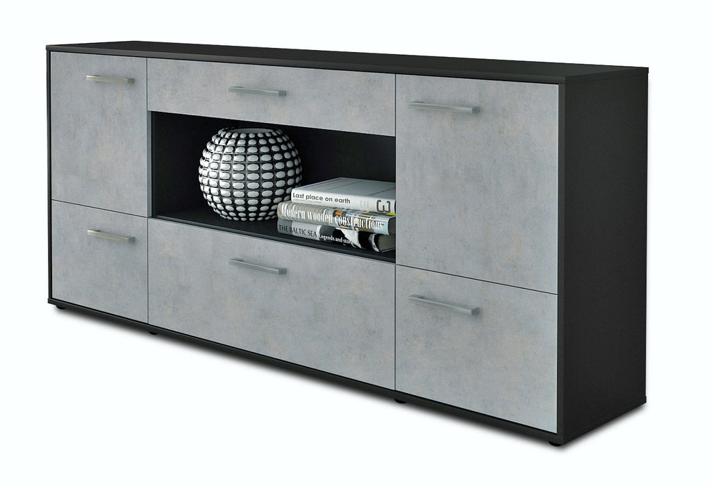 Sideboard Elodie, Beton Seite (180x79x35cm) - Dekati GmbH