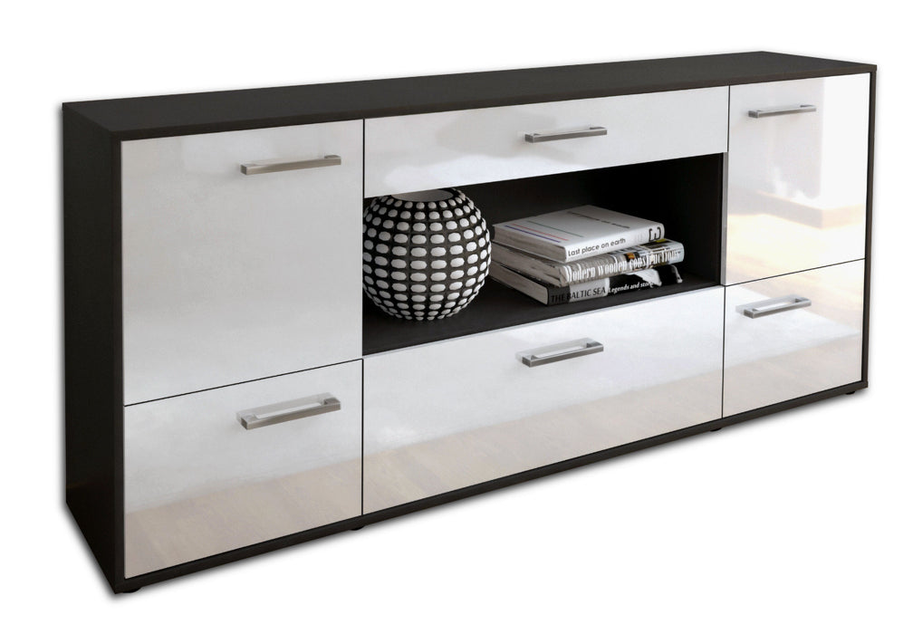 Sideboard Elodie, Weiß Seite (180x79x35cm) - Dekati GmbH