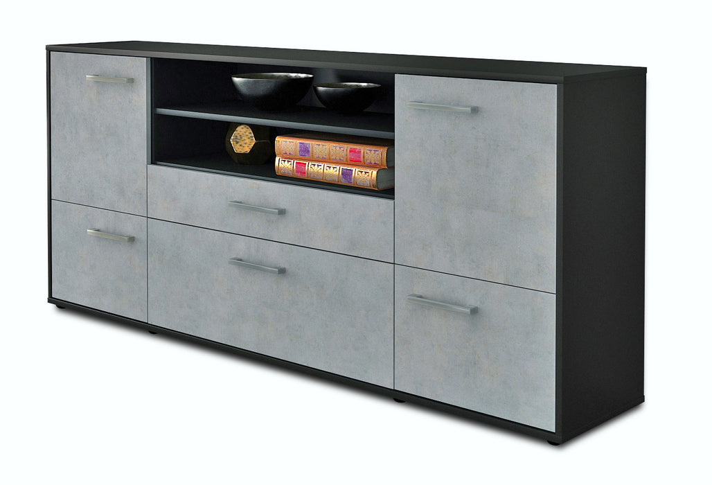 Sideboard Eluana, Beton Seite (180x79x35cm) - Dekati GmbH