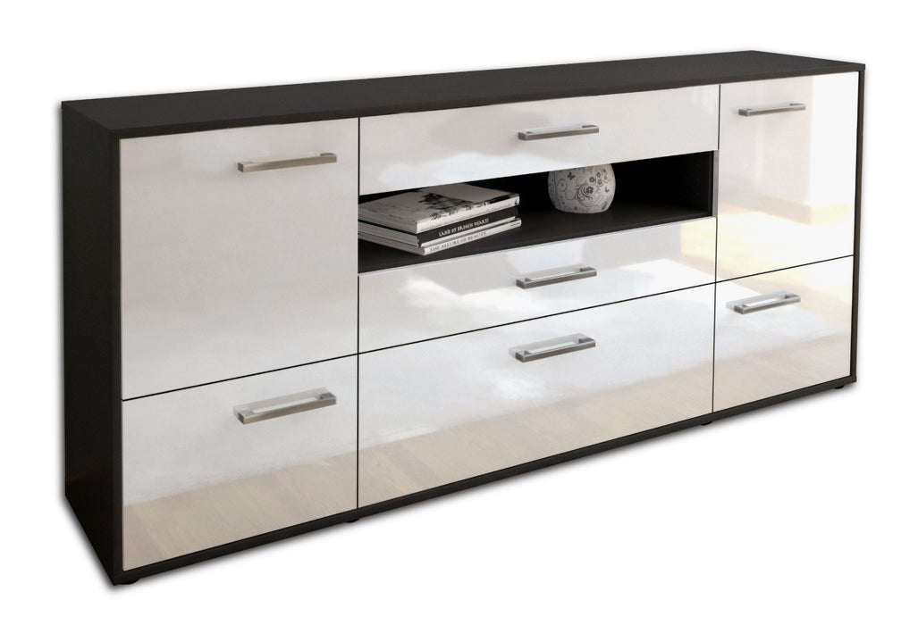 Sideboard Elvira, Weiß Seite (180x79x35cm) - Dekati GmbH