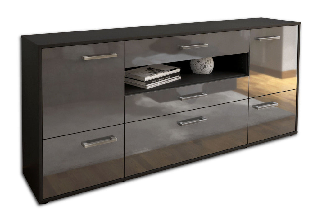 Sideboard Elvira, Grau Seite (180x79x35cm) - Dekati GmbH