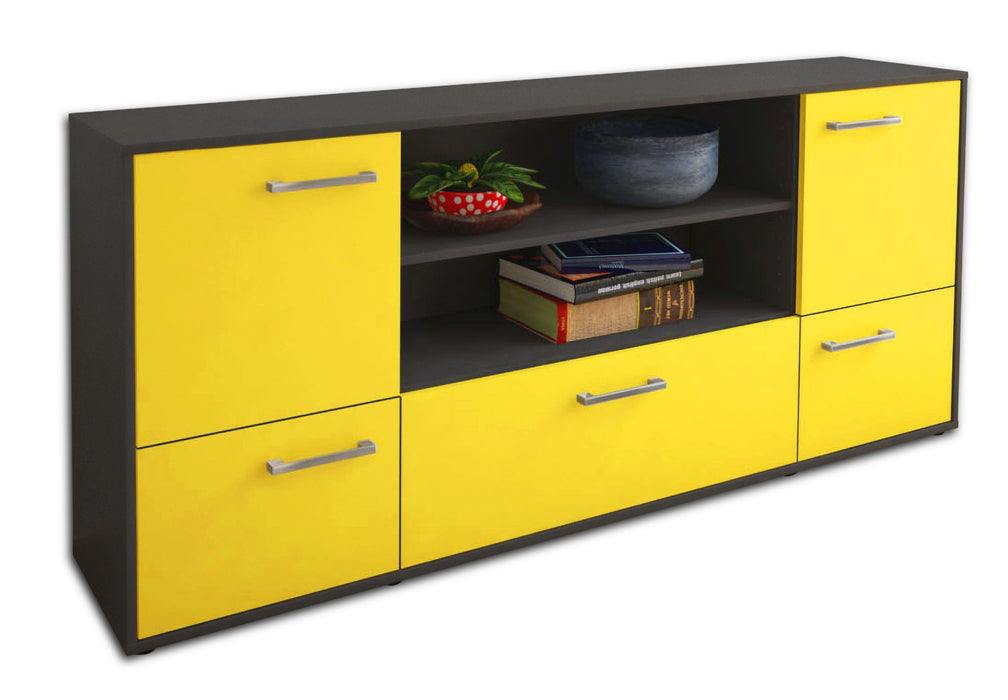 Sideboard Emanuela, Gelb Seite (180x79x35cm) - Dekati GmbH