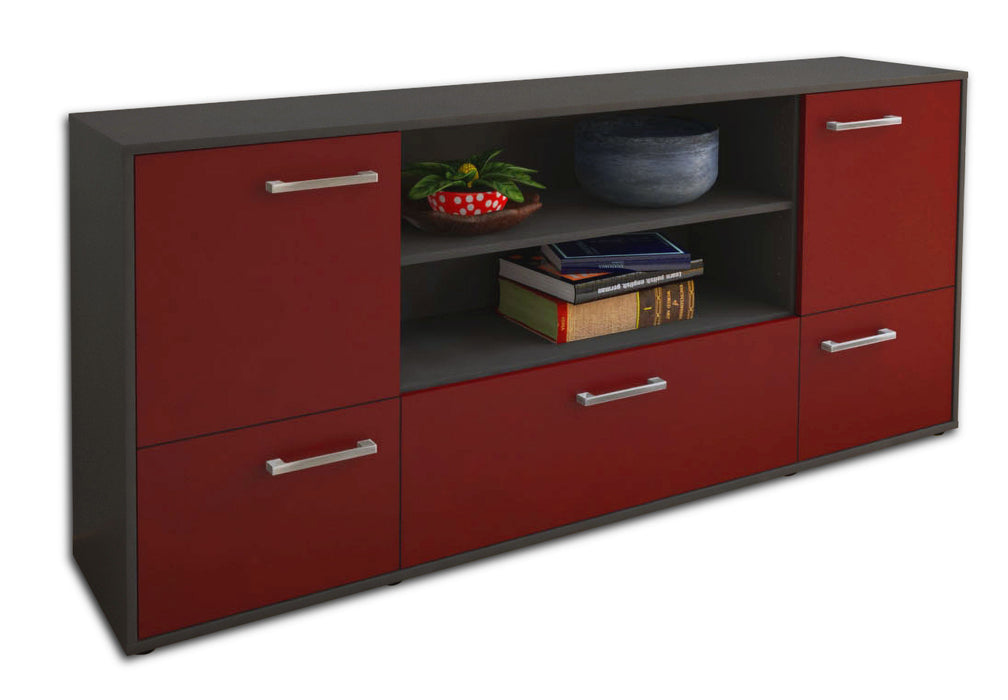 Sideboard Emanuela, Bordeaux Seite (180x79x35cm) - Dekati GmbH