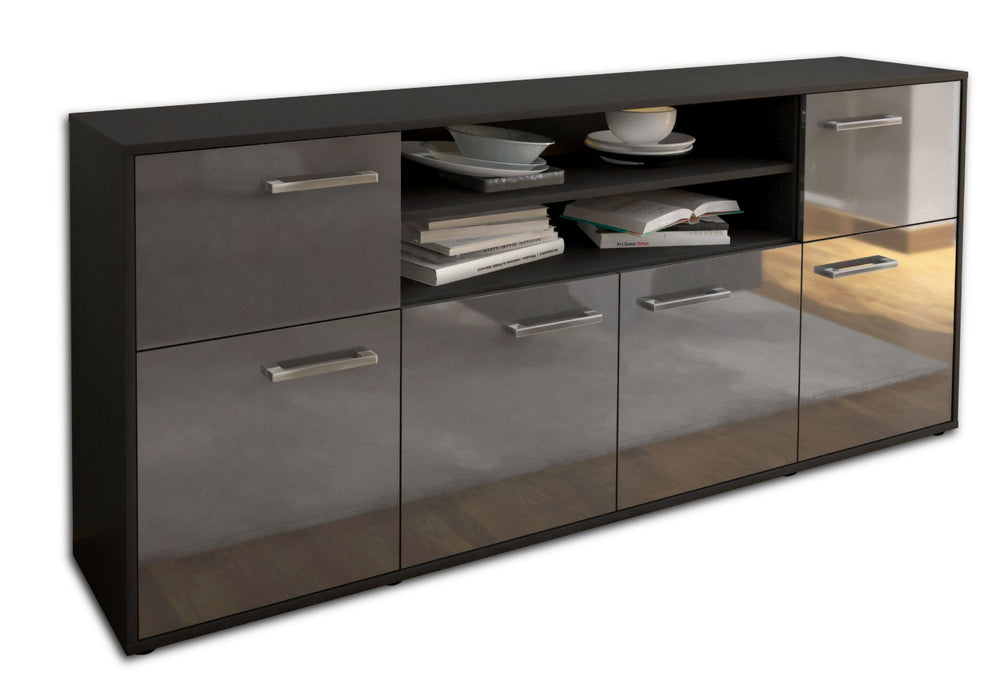 Sideboard Emilia, Grau Seite (180x79x35cm) - Dekati GmbH