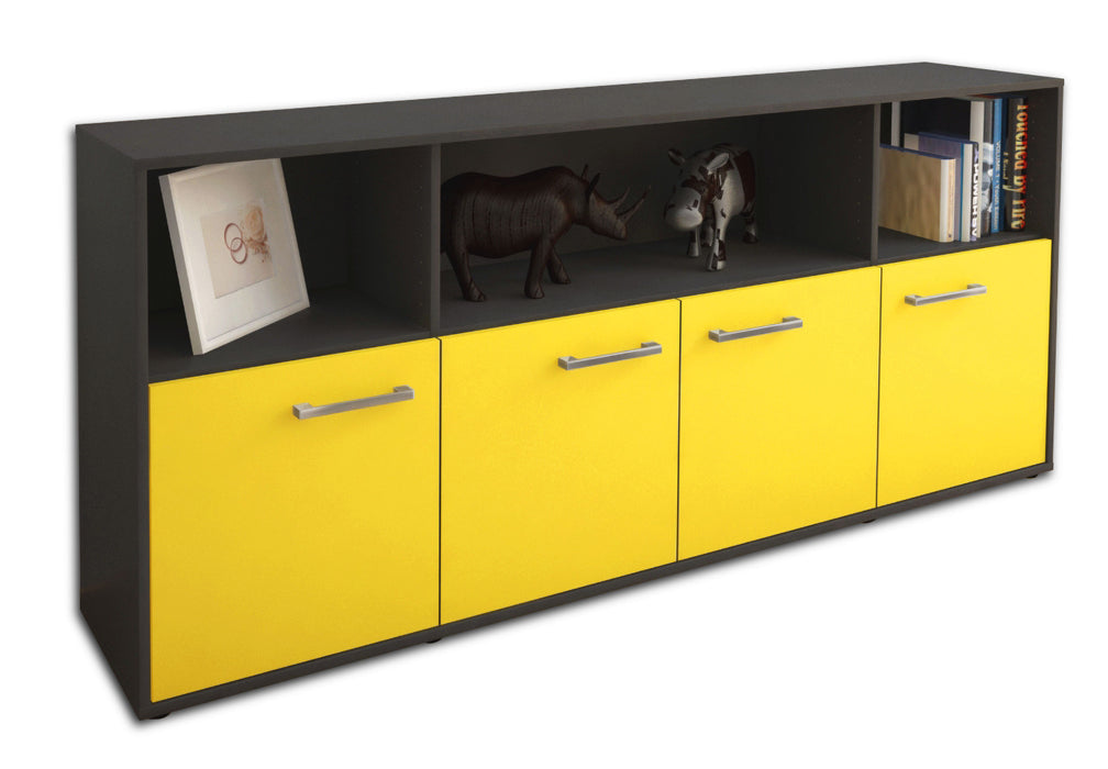 Sideboard Enrica, Gelb Seite (180x79x35cm) - Dekati GmbH