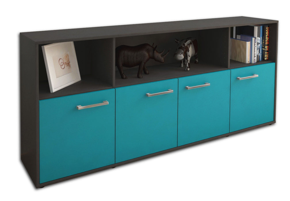 Sideboard Enrica, Tuerkis Seite (180x79x35cm) - Dekati GmbH