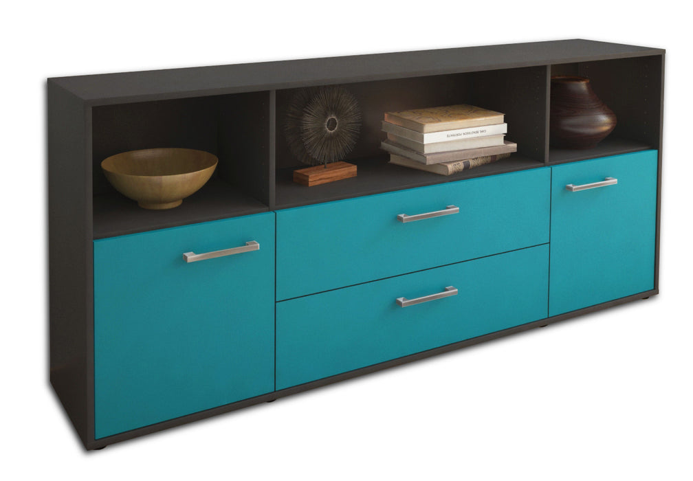 Sideboard Enza, Tuerkis Seite (180x79x35cm) - Dekati GmbH