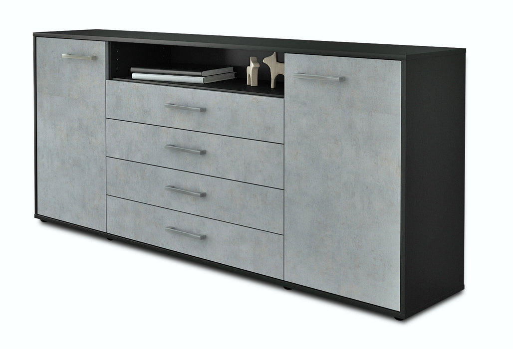 Sideboard Enzo, Beton Seite (180x79x35cm) - Dekati GmbH