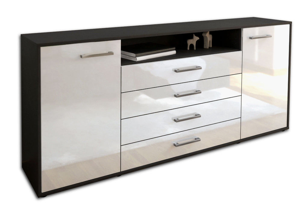 Sideboard Enzo, Weiß Seite (180x79x35cm) - Dekati GmbH