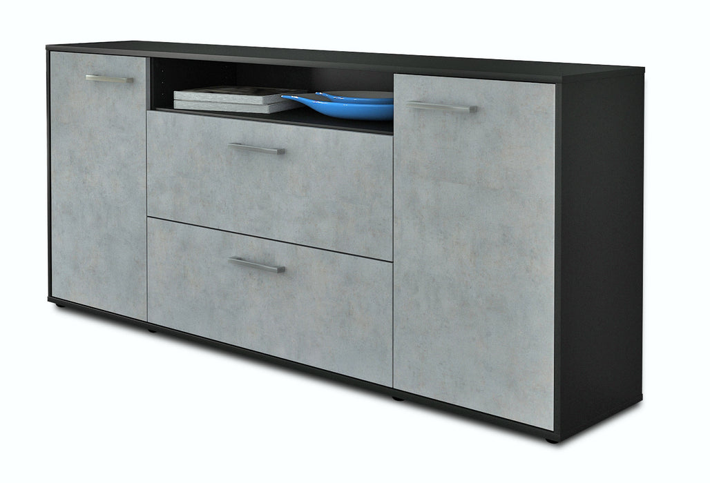 Sideboard Erina, Beton Seite (180x79x35cm) - Dekati GmbH