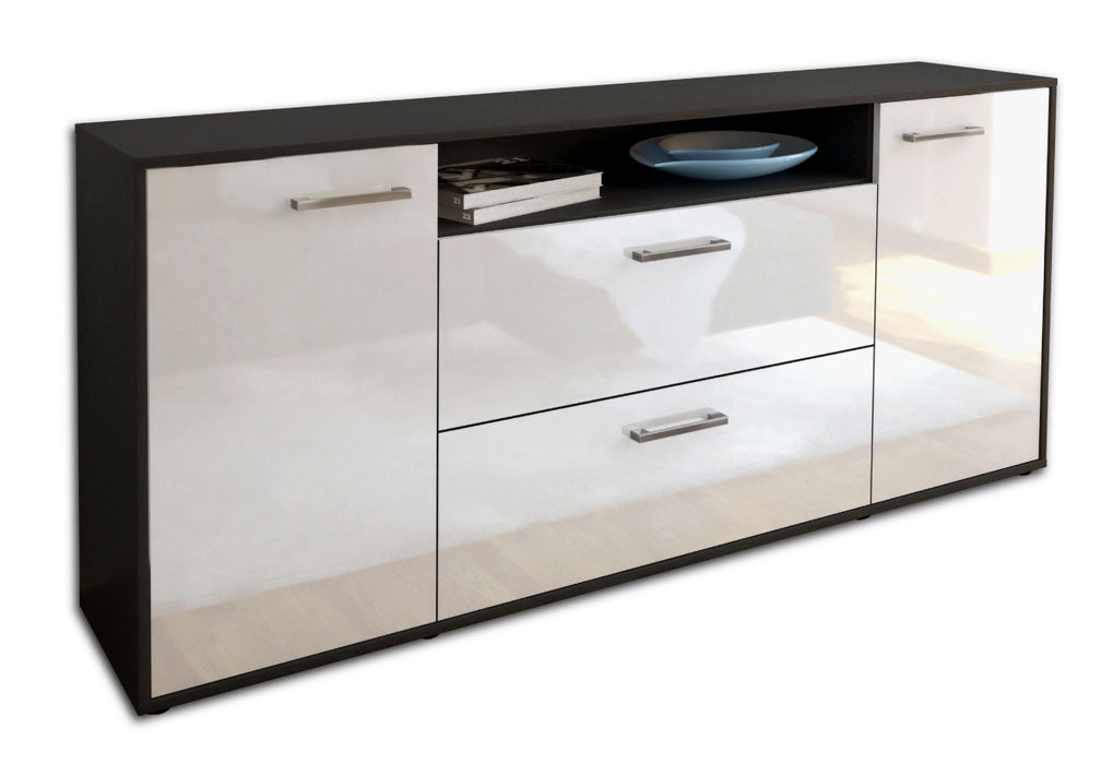 Sideboard Erina, Weiß Seite (180x79x35cm) - Dekati GmbH