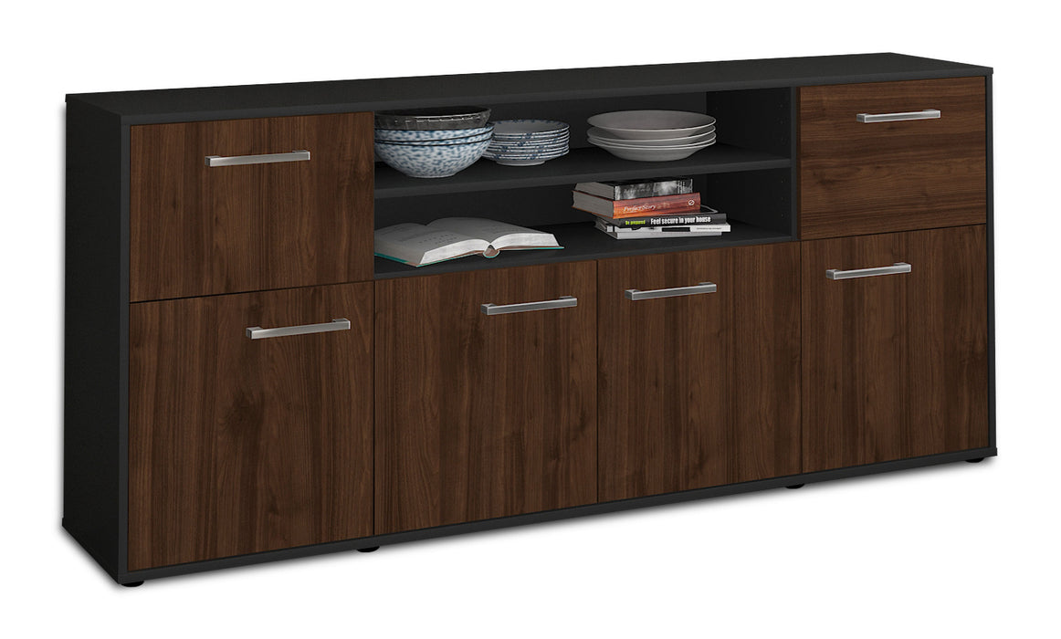 Sideboard Ermelina, Walnuss Seite (180x79x35cm) - Dekati GmbH