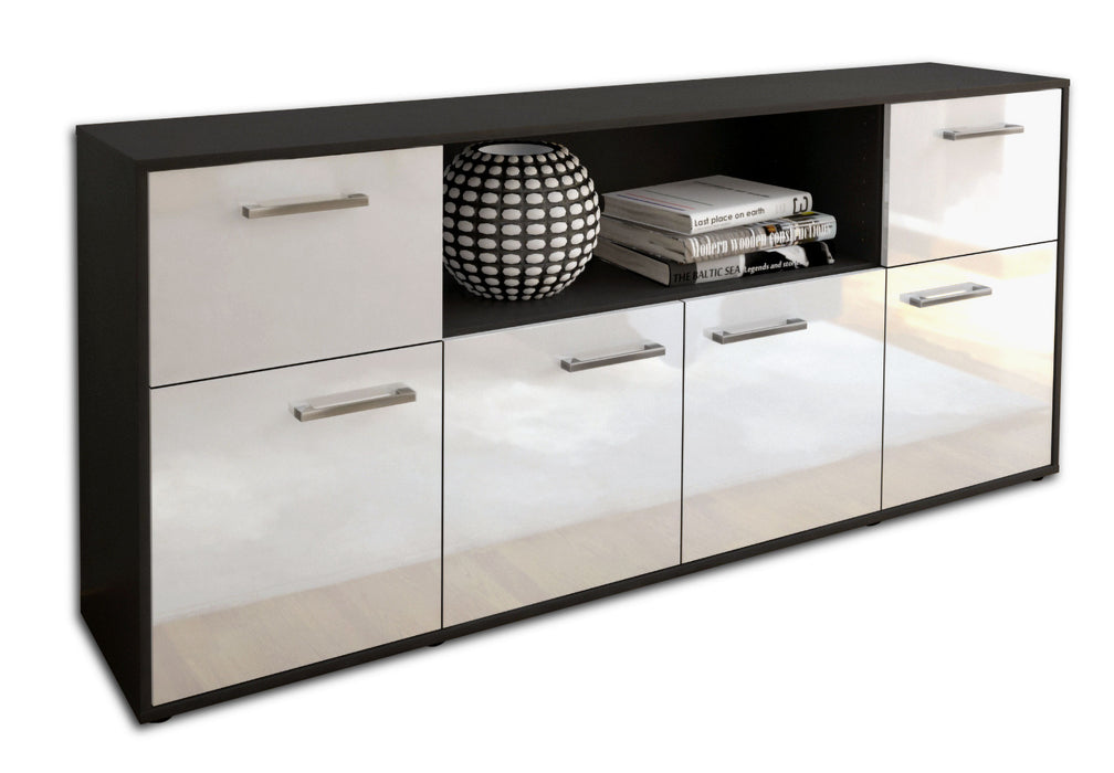 Sideboard Ermentrude, Weiß Seite (180x79x35cm) - Dekati GmbH