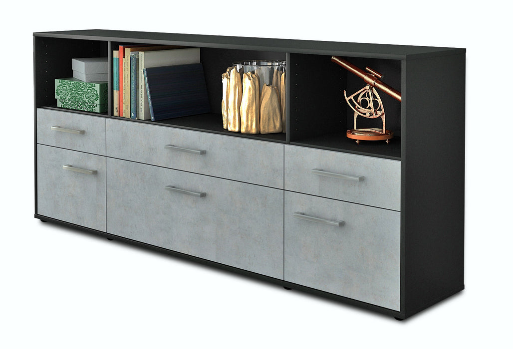 Sideboard Estella, Beton Seite (180x79x35cm) - Dekati GmbH