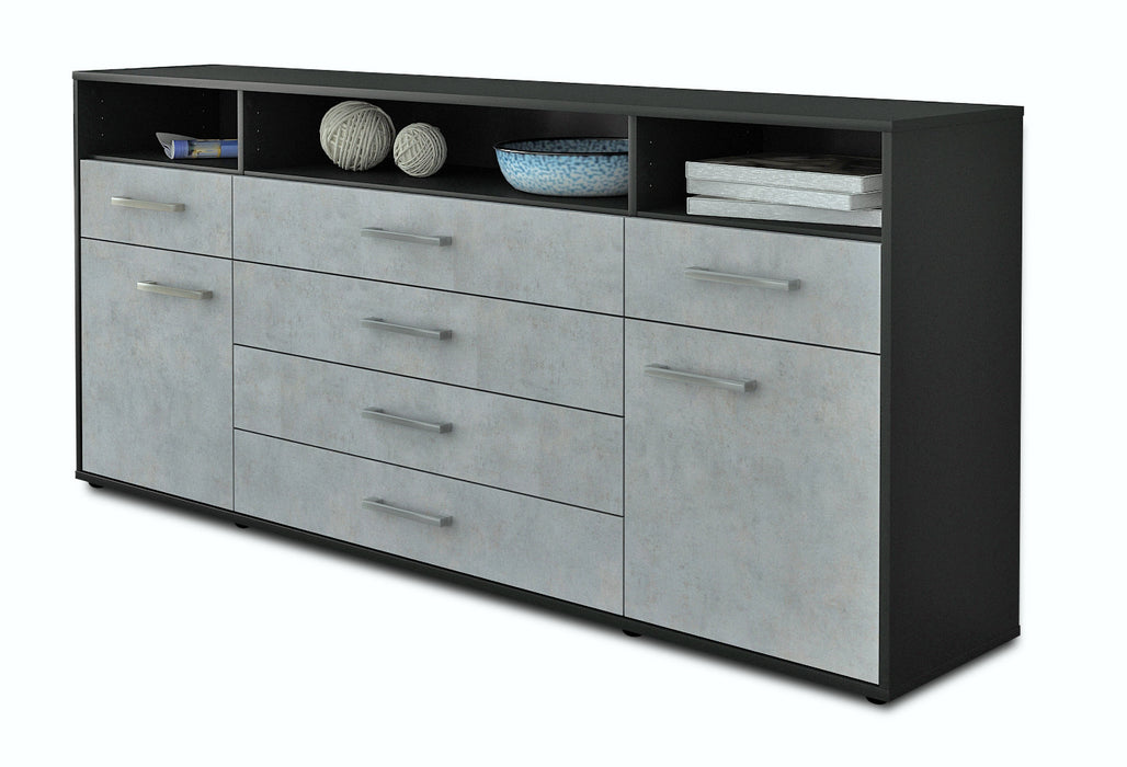 Sideboard Evelina, Beton Seite (180x79x35cm) - Dekati GmbH