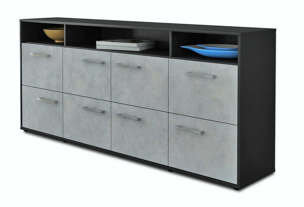 Sideboard Evita, Beton Seite (180x79x35cm) - Dekati GmbH