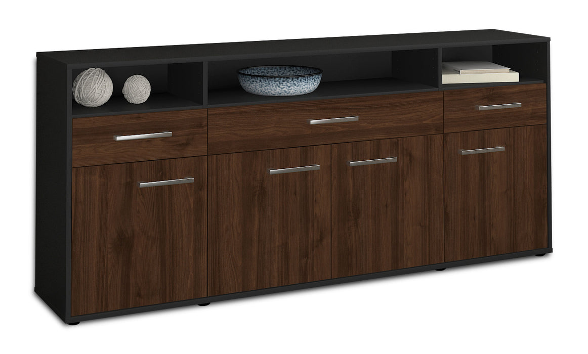 Sideboard Ezia, Walnuss Seite (180x79x35cm) - Dekati GmbH