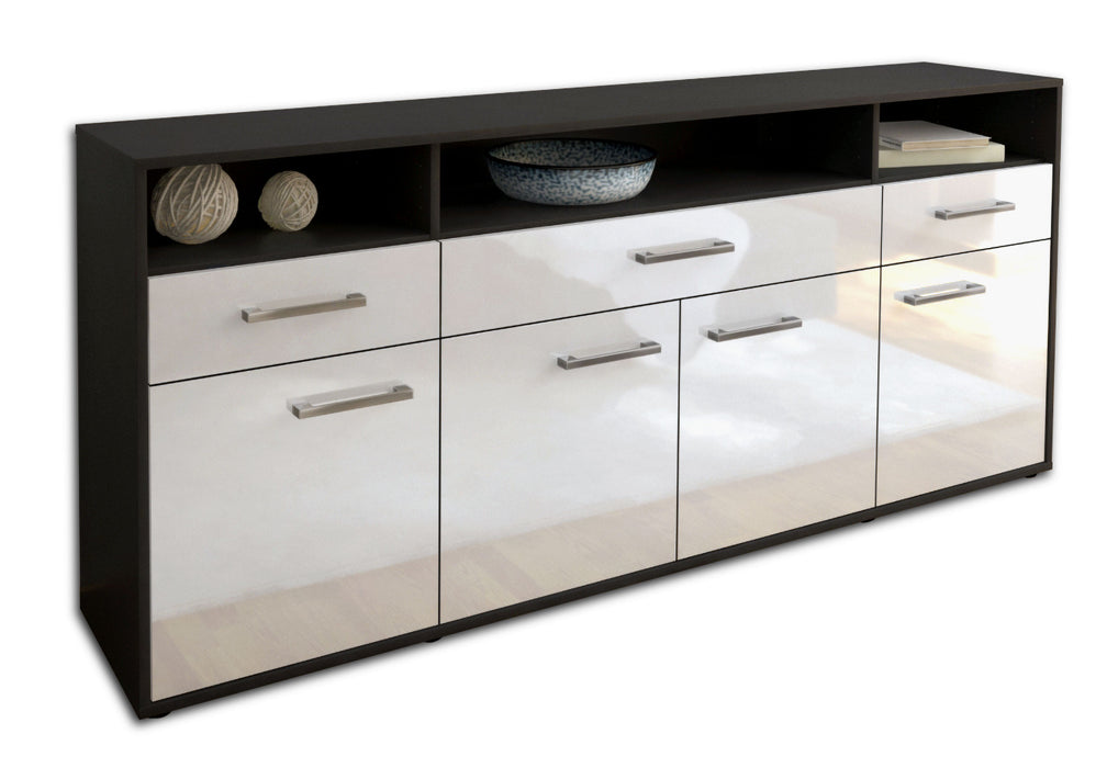 Sideboard Ezia, Weiß Seite (180x79x35cm) - Dekati GmbH