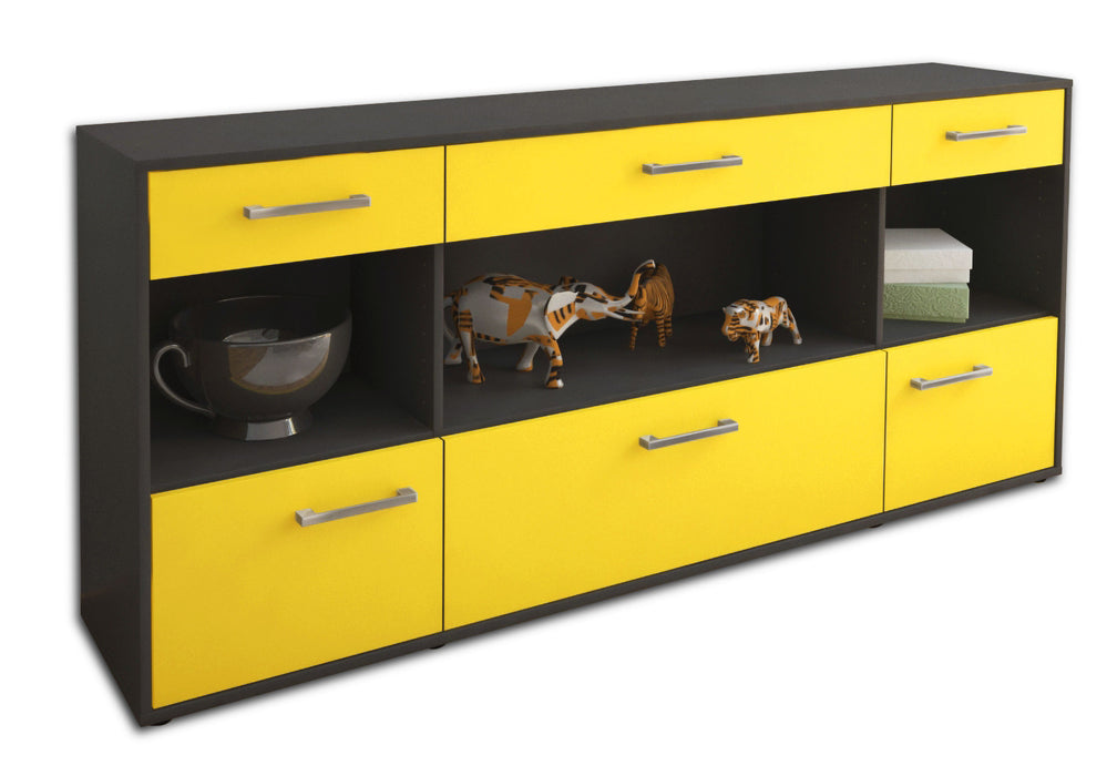 Sideboard Fabiana, Gelb Seite (180x79x35cm) - Dekati GmbH