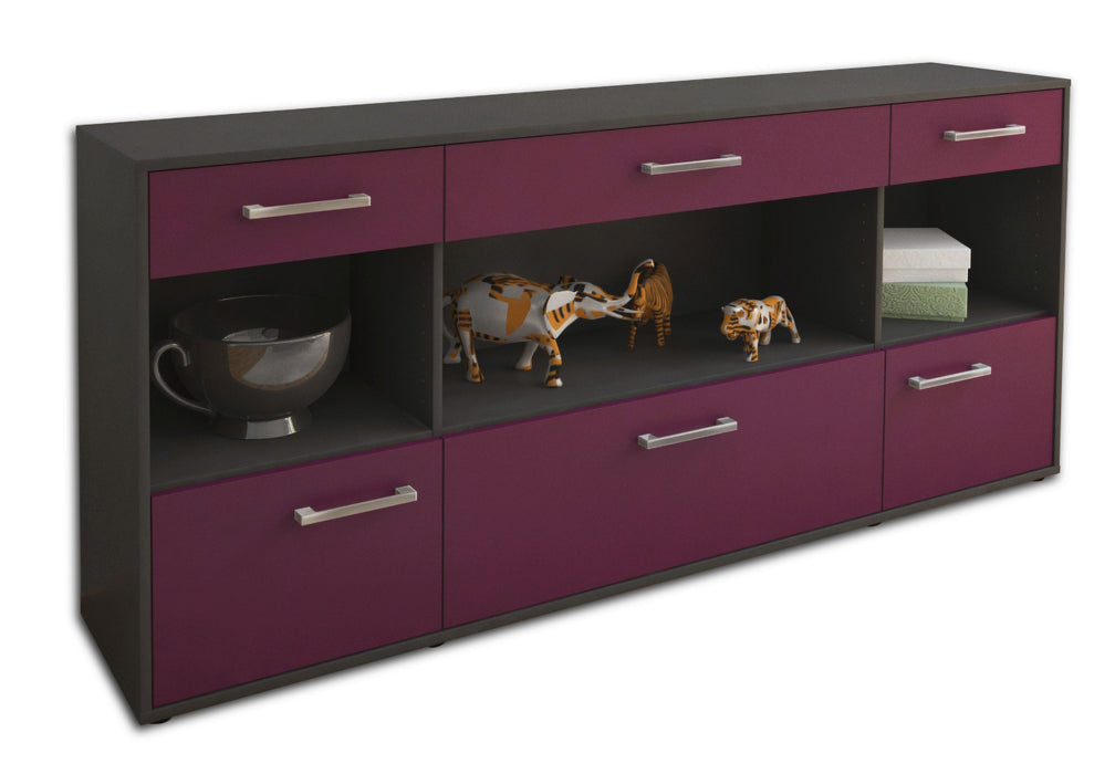 Sideboard Fabiana, Lila Seite (180x79x35cm) - Dekati GmbH