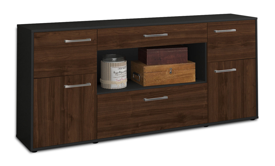 Sideboard Fabiola, Walnuss Seite (180x79x35cm) - Dekati GmbH