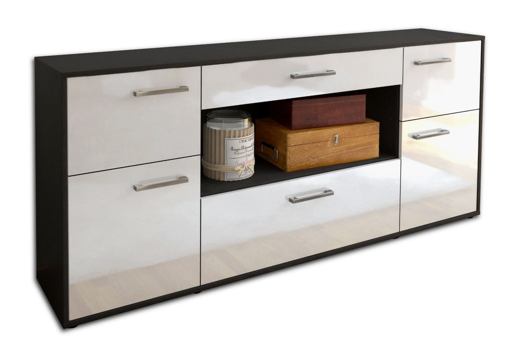 Sideboard Fabiola, Weiß Seite (180x79x35cm) - Dekati GmbH