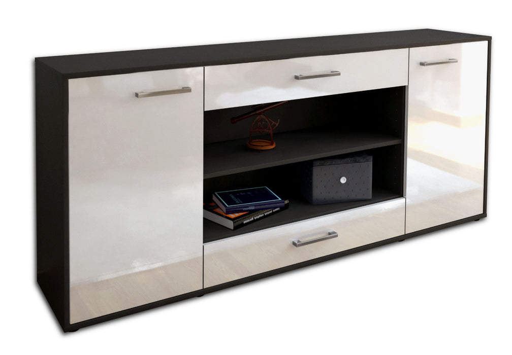 Sideboard Feli, Weiß Seite (180x79x35cm) - Dekati GmbH