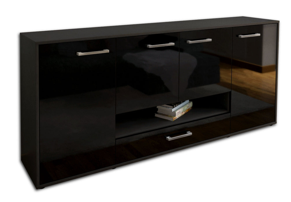 Sideboard Felicitas, Schwarz Seite (180x79x35cm) - Dekati GmbH