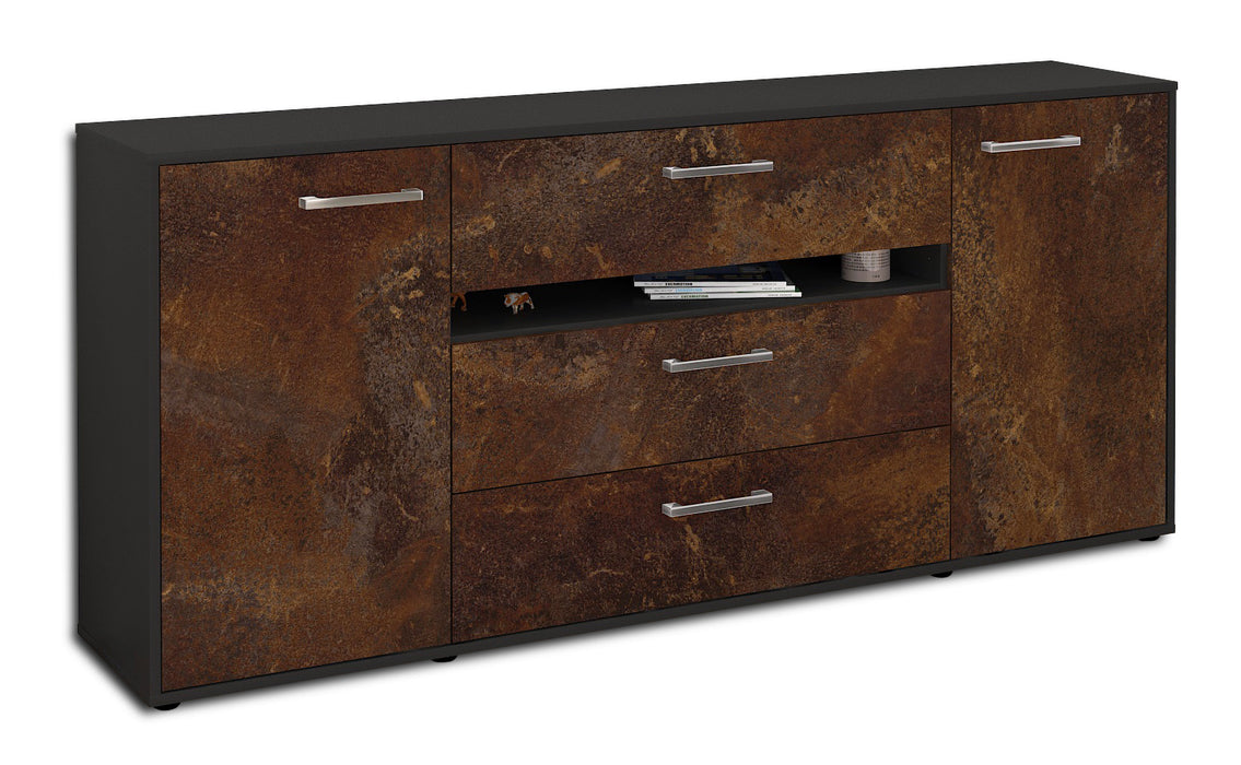 Sideboard Fernanda, Rost Seite (180x79x35cm) - Dekati GmbH