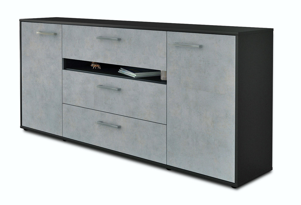 Sideboard Fernanda, Beton Seite (180x79x35cm) - Dekati GmbH