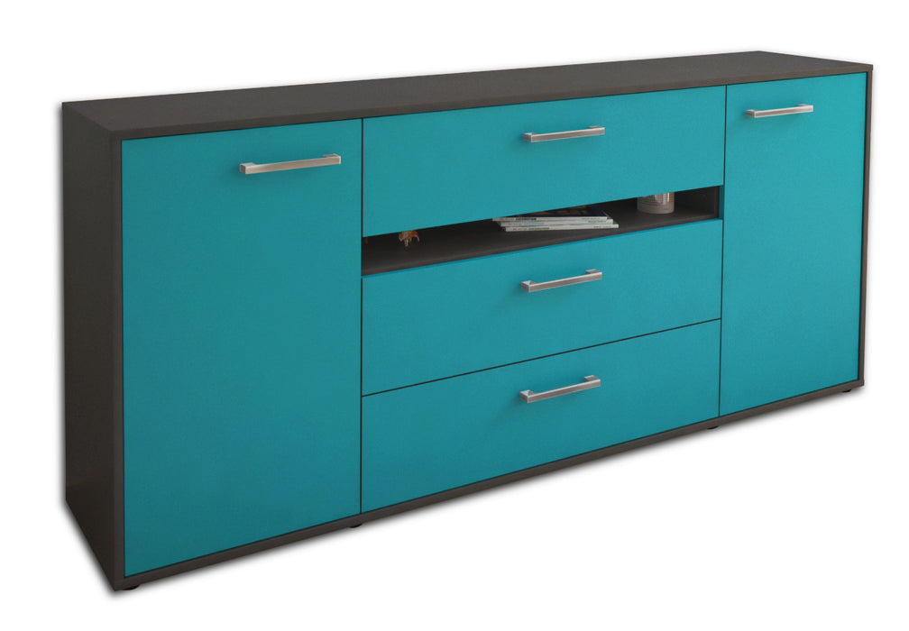 Sideboard Fernanda, Tuerkis Seite (180x79x35cm) - Dekati GmbH