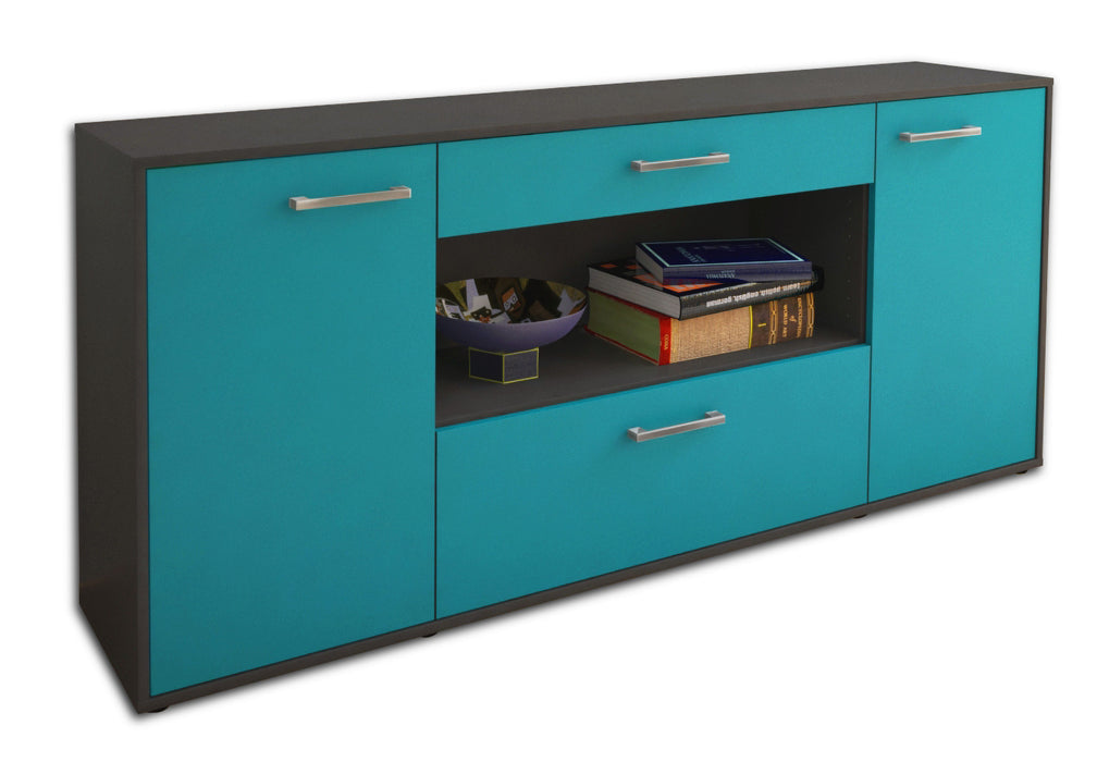 Sideboard Fiora, Tuerkis Seite (180x79x35cm) - Dekati GmbH