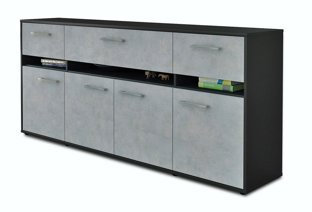 Sideboard Flora, Beton Seite (180x79x35cm) - Dekati GmbH