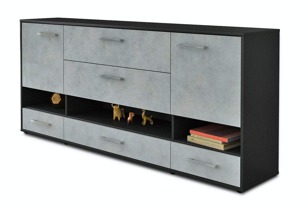 Sideboard Florentina, Beton Seite (180x79x35cm) - Dekati GmbH