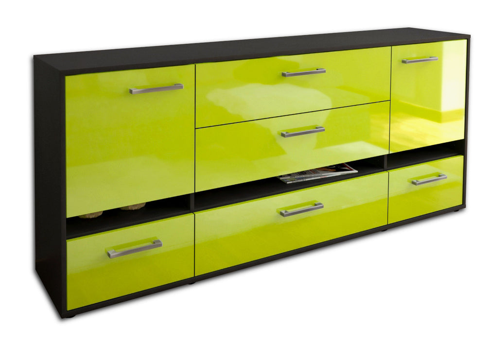 Sideboard Floriana, Gruen Seite (180x79x35cm) - Dekati GmbH