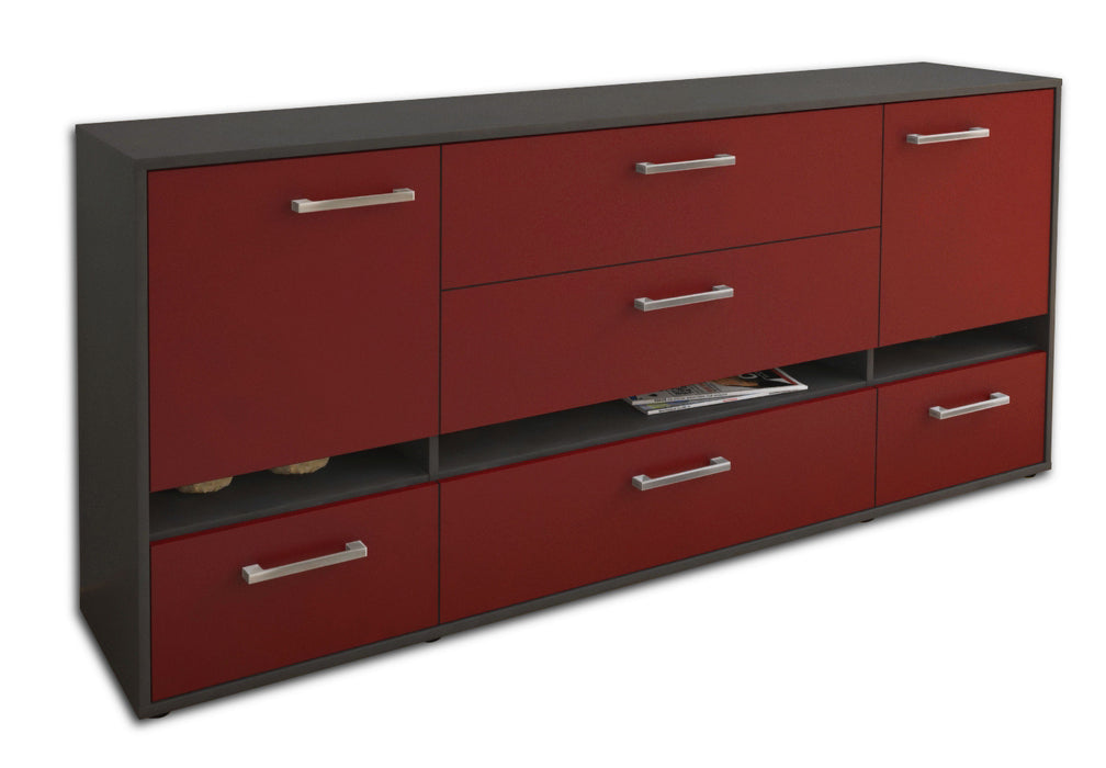 Sideboard Floriana, Bordeaux Seite (180x79x35cm) - Dekati GmbH