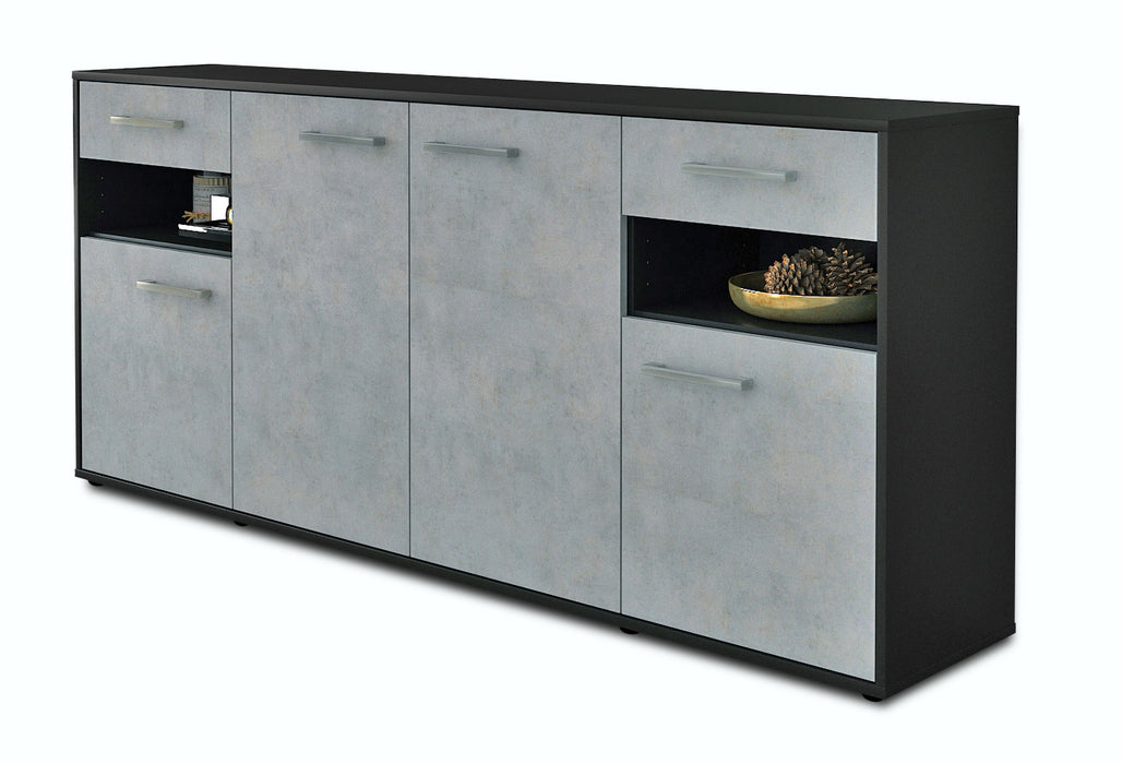 Sideboard Franca, Beton Seite (180x79x35cm) - Dekati GmbH