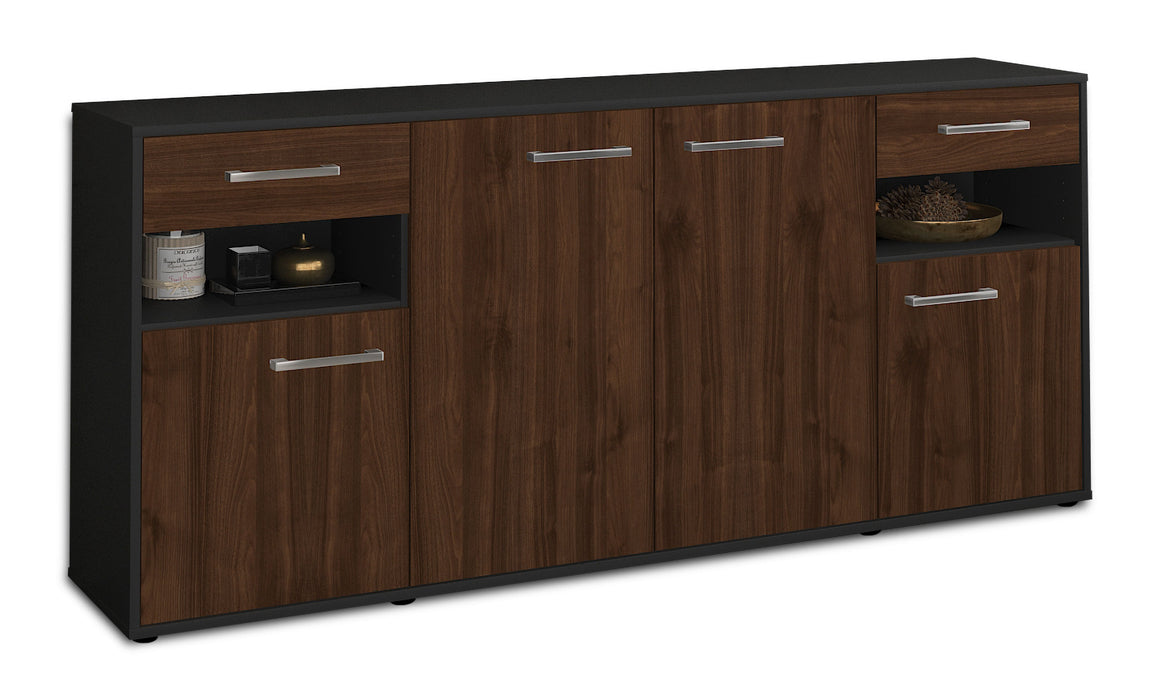 Sideboard Franca, Walnuss Seite (180x79x35cm) - Dekati GmbH