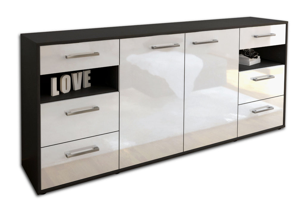 Sideboard Francesca, Weiß Seite (180x79x35cm) - Dekati GmbH