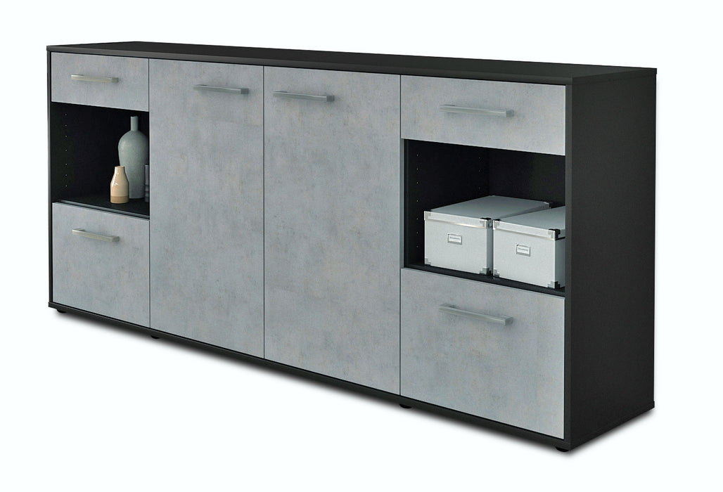 Sideboard Gabriella, Beton Seite (180x79x35cm) - Dekati GmbH