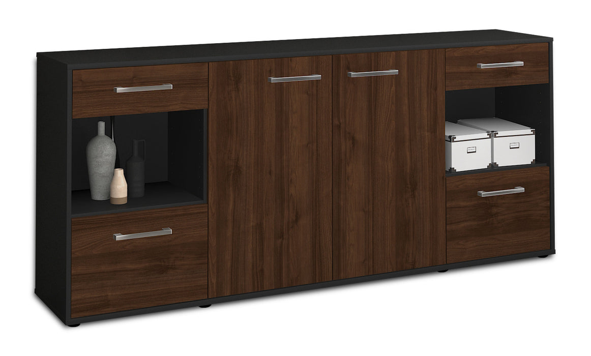 Sideboard Gabriella, Walnuss Seite (180x79x35cm) - Dekati GmbH